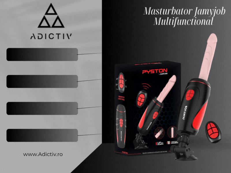 Masturbator Jamyjob Multifunctional cu Dildo Detasabil, Vibratii, Impingere și Supriza cu Functie de Suictiune [2]