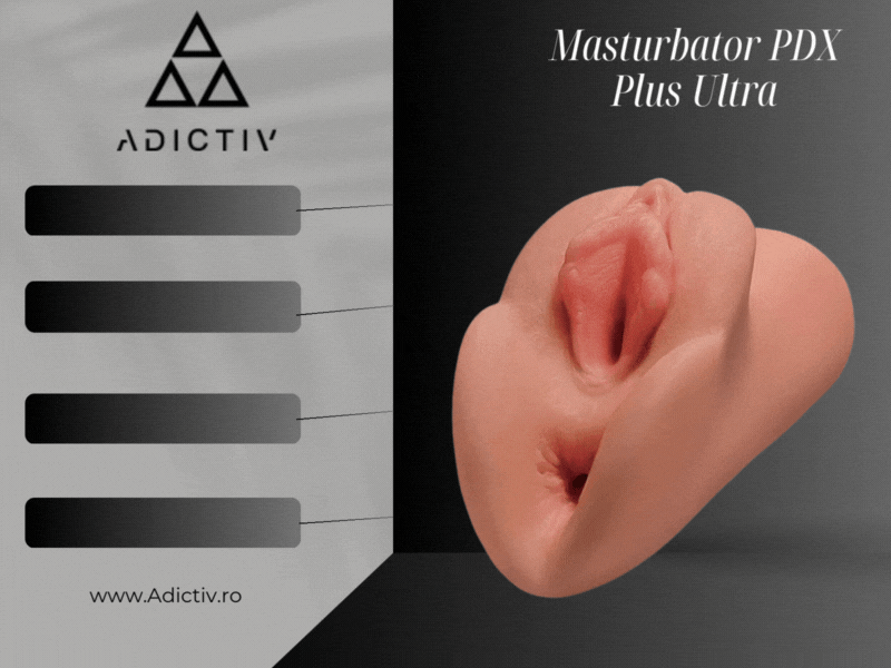 Masturbator PDX Plus Ultra-Realist din Fanta-Flesh – Compact si Flexibil [2]