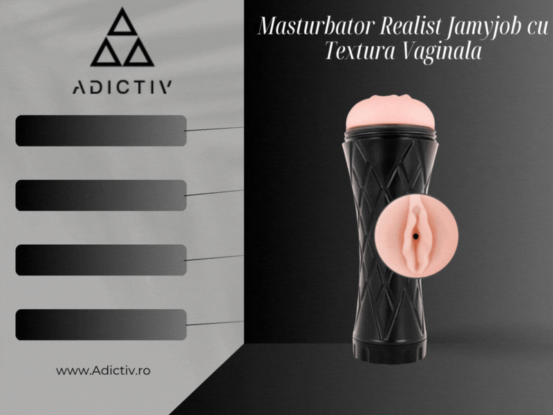 Masturbator Realist Jamyjob cu Textura Vaginala – 23,5 cm, TPE Moale, Usor de Curatat [2]