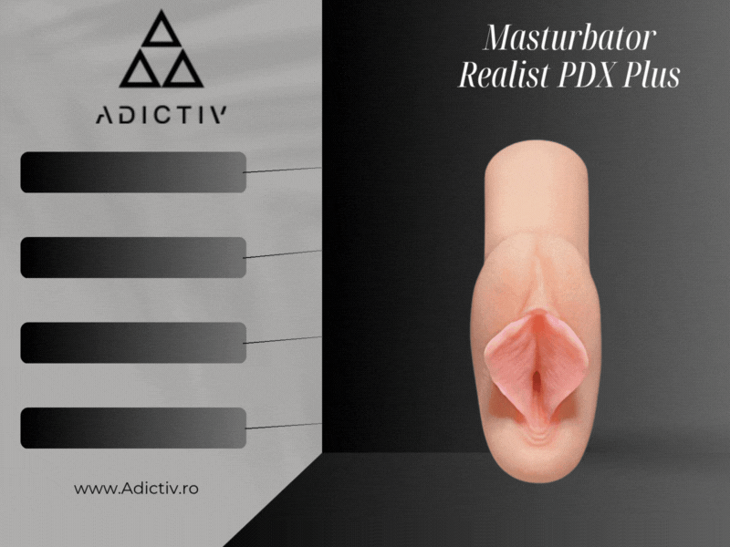 Masturbator Realist PDX Plus Perfect Pussy XTC Stroker 14.2 cm - Vagin Hyperrealist pentru Placere Maxima [2]