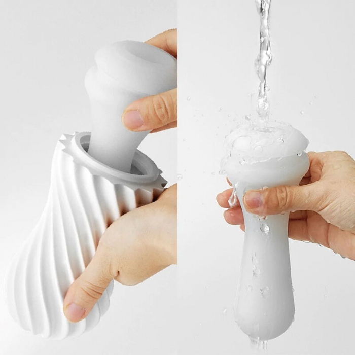 Masturbator TENGA FLEX – Tehnologie Spiralata cu Suport de Uscare, Material Reutilizabil si Suport Lubrifiant [7]