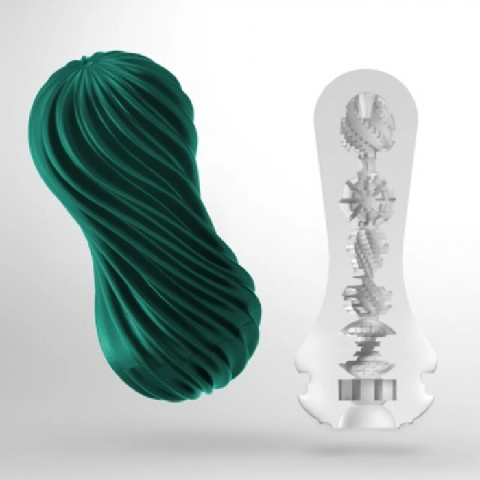 Masturbator TENGA FLEX – Tehnologie Spiralata cu Suport de Uscare, Material Reutilizabil si Suport Lubrifiant [4]