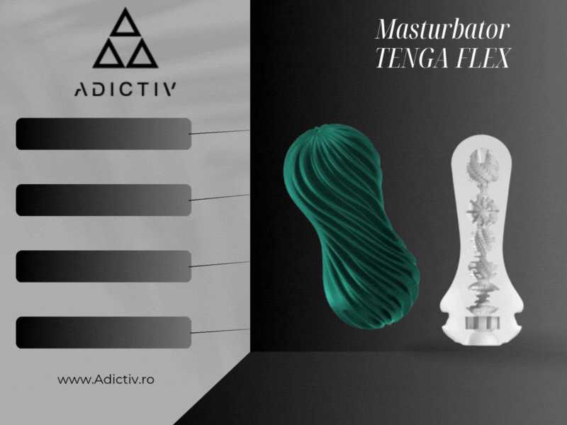 Masturbator TENGA FLEX – Tehnologie Spiralata cu Suport de Uscare, Material Reutilizabil si Suport Lubrifiant [2]