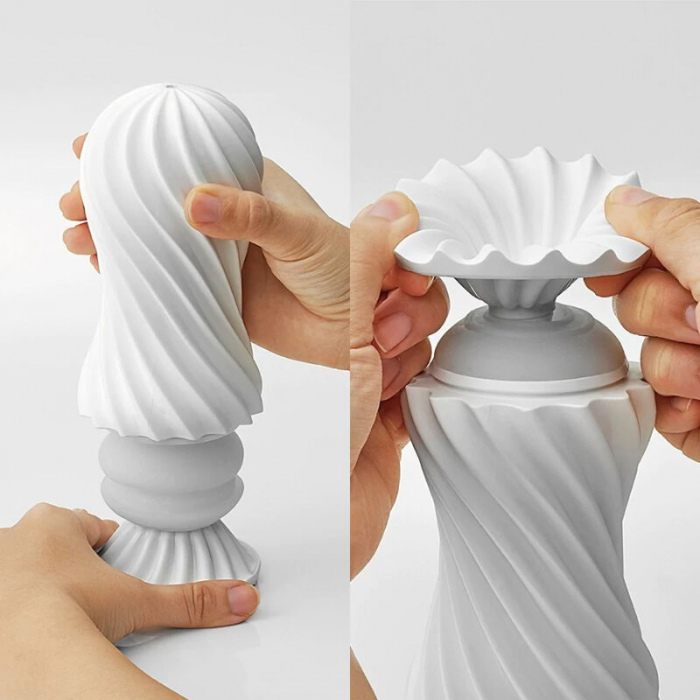 Masturbator TENGA FLEX – Tehnologie Spiralata cu Suport de Uscare, Material Reutilizabil si Suport Lubrifiant [9]