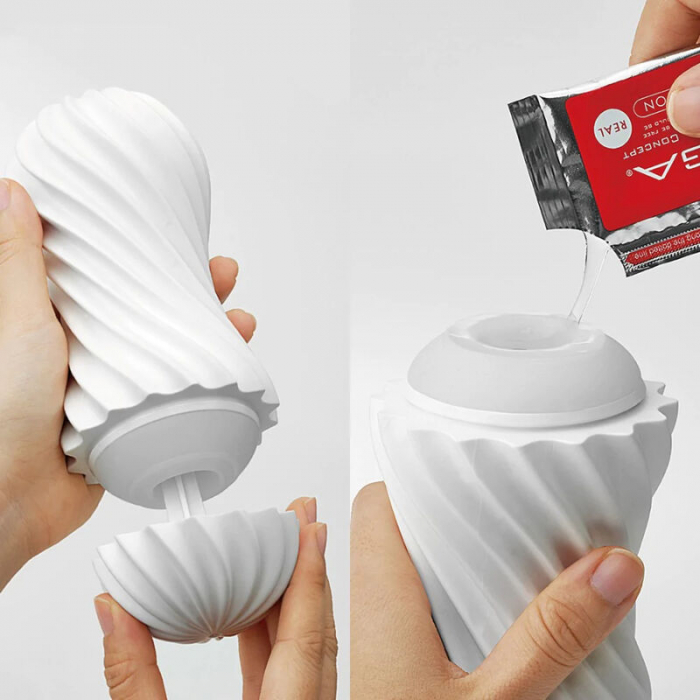Masturbator TENGA FLEX – Tehnologie Spiralata cu Suport de Uscare, Material Reutilizabil si Suport Lubrifiant [5]