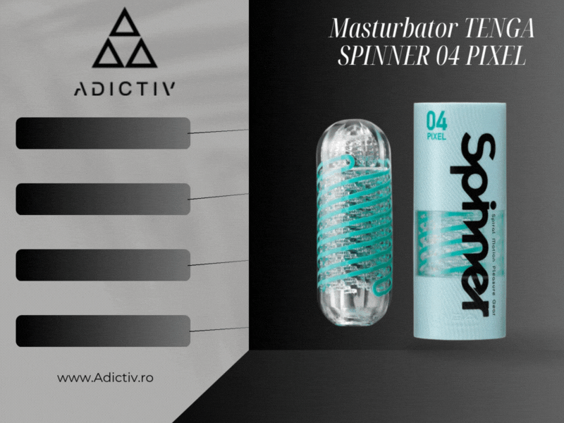 Masturbator TENGA SPINNER 04 PIXEL - Stimulare Spiralata Unica cu Noduri Delicate [2]