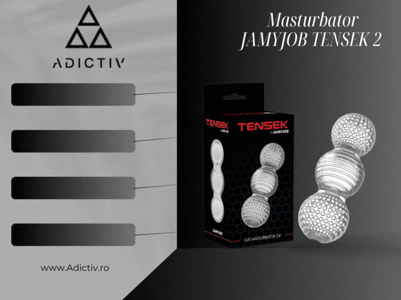 Masturbator Transparent JAMYJOB TENSEK 2 cu Design Realist si Material TPE ULTRASKYN [2]