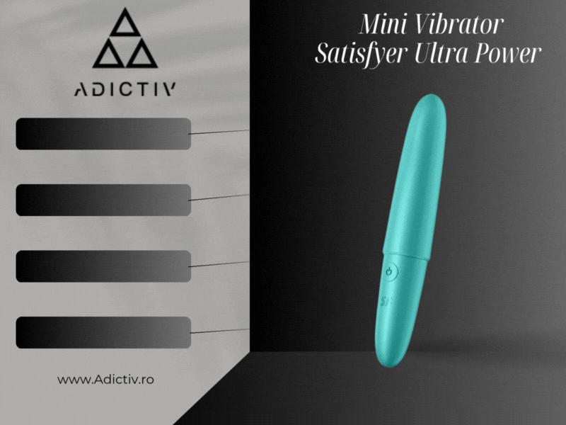 Mini Vibrator Satisfyer Ultra Power Bullet 6 cu 12 Moduri de Vibratie, Rezistent la Apa [2]