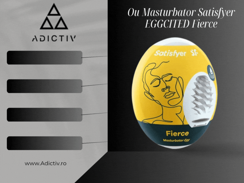 Ou Masturbator Satisfyer EGGCITED Fierce – Material Hydro-Active, Ultra-Flexibil si Texturat [2]