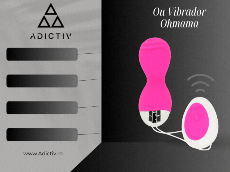 Ou  Vibrador Ohmama cu Telecomanda si 10 Moduri de Vibratie, USB Reancarcabil [2]