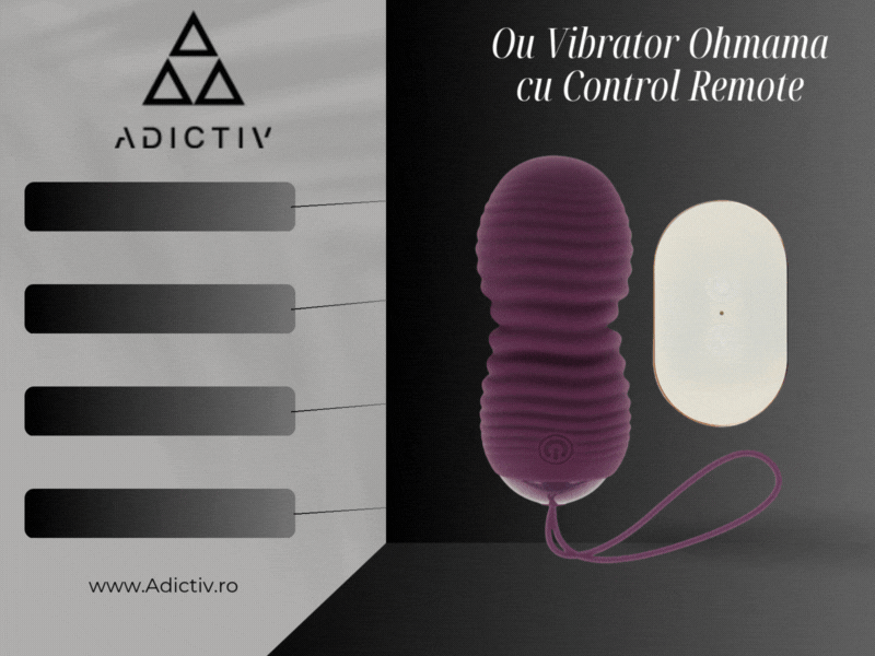 Ou Vibrator Ohmama cu Control Remote, 7 Moduri, Silicona Hipoalergenica, USB Reincarcabil [2]