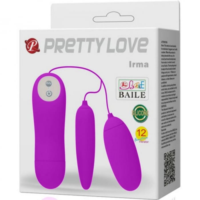 Ou vibrator Pretty Love Irma Dublu 12 Moduri de Vibratii [7]