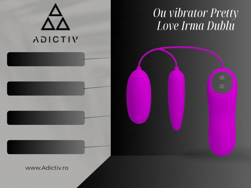Ou vibrator Pretty Love Irma Dublu 12 Moduri de Vibratii [2]