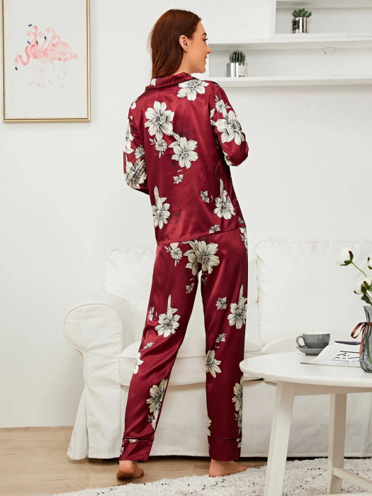 Pijama dama satin Flor ADCP0037 Adictiv [4]