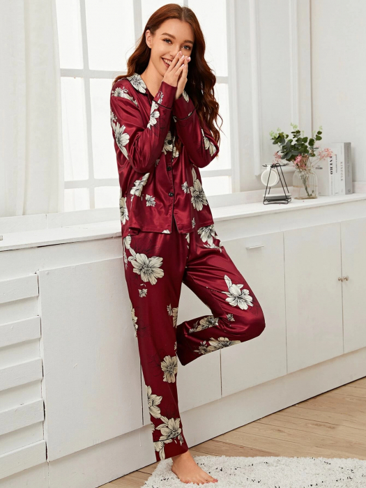 Pijama dama satin Flor ADCP0037 Adictiv [5]