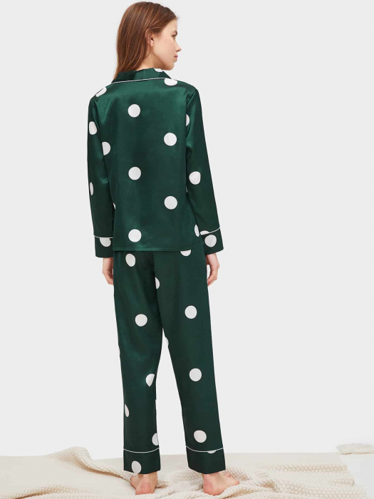 Pijama dama satin Zeleno ADCP0002 Adictiv [3]
