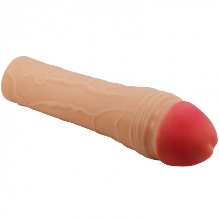 Prelungitor Penis Pretty Love Chane, Natural, 18 cm, cu 5 cm Extensie, Material TPR [4]