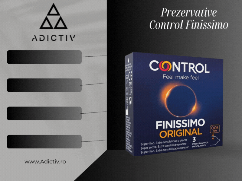 Prezervative Control Finissimo Extra Fine – Sensibilitate Maxima si Protectie Sigura, 3 buc, 54 mm [2]