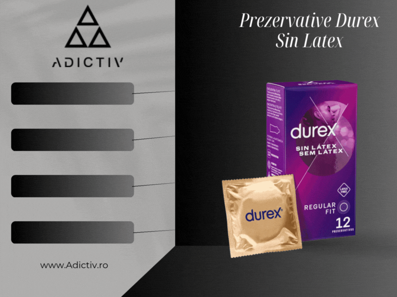 Prezervative Durex Sin Latex Regular Fit 56 mm – Protectie Fara Latex pentru Confort Maxim [2]