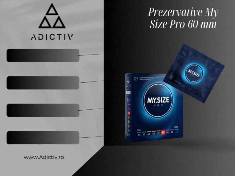 Prezervative My Size Pro 60 mm, 3 bucati, Protectie Personalizata si Ultra-Sensibilitate [2]
