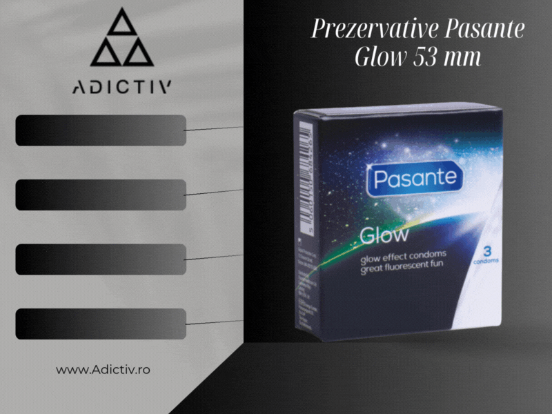 Prezervative Pasante Glow 53 mm, Stralucire în intuneric, 3 Bucati – Protectie Unica si Distractiva! [2]