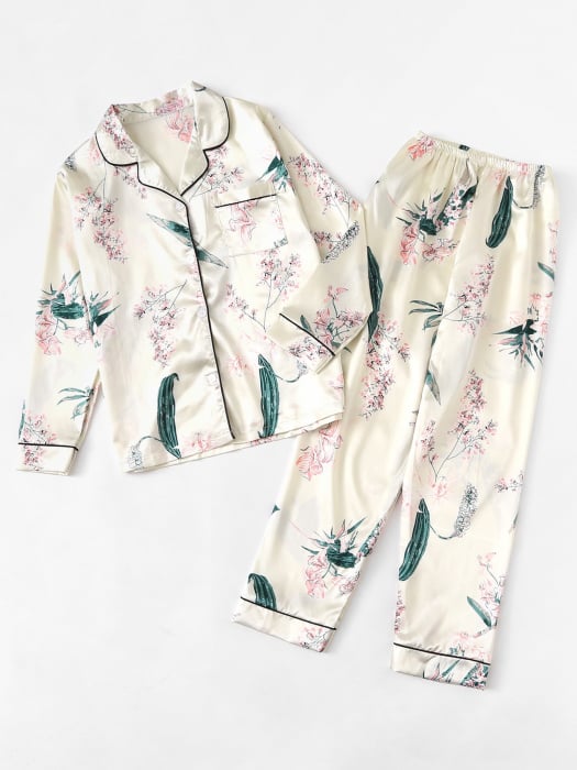 Set pijamale dama satin Floria ADCP0021 Adictiv [4]
