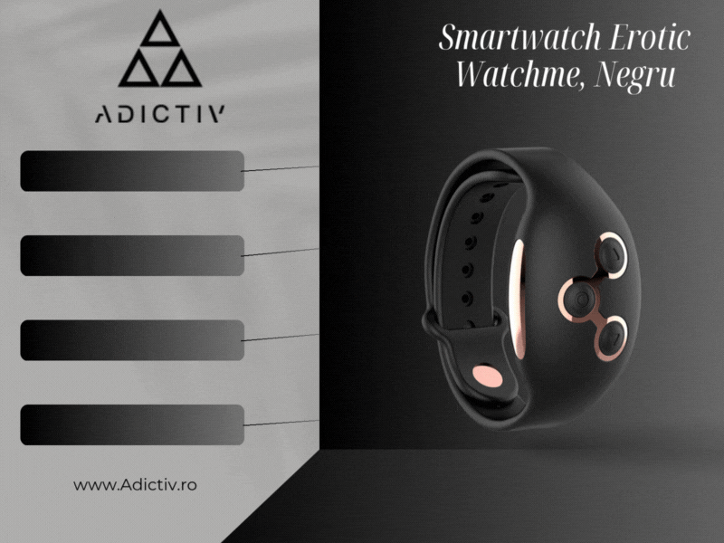 Smartwatch Erotic Watchme - Control Wireless pentru Jucării Sexuale, Rezistent la Apa, Silicon Moale [2]