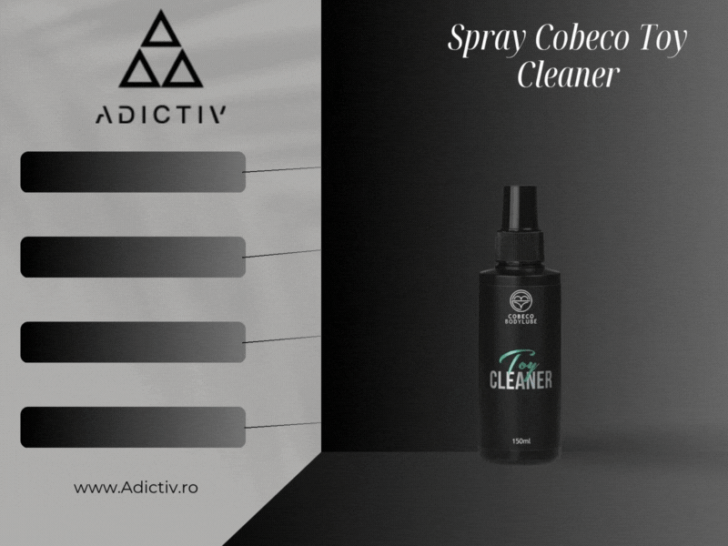 Spray Cobeco Toy Cleaner pentru Igienizarea si Curatarea Jucarilor Sexuale, Fara Alcool, 150 ml [2]