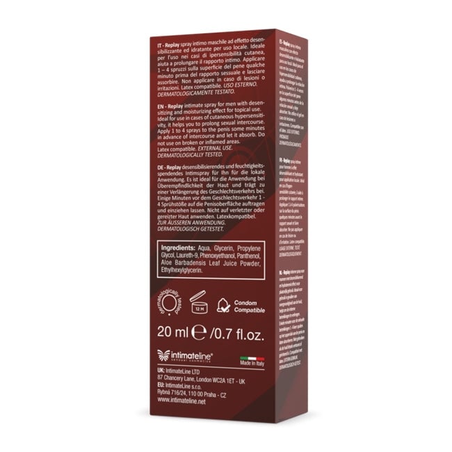 Spray Intimateline Replay, 20 ml, Solutie pentru Intarzierea Ejacularii si Prelungirea Placerii [4]
