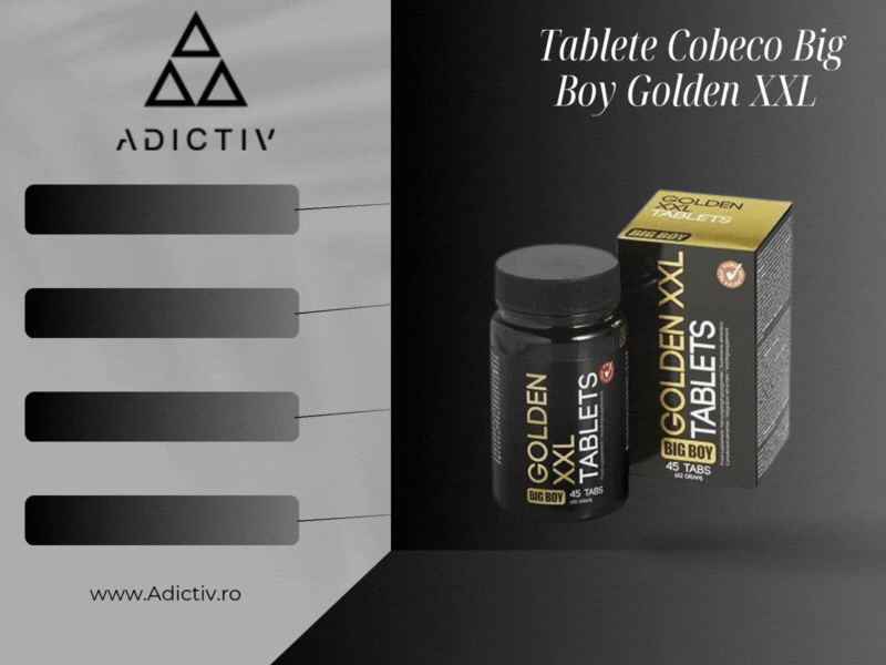 Tablete Cobeco Big Boy Golden XXL pentru Marirea Penisului si Imbunatatirea Performantei, 45 Capsule [2]