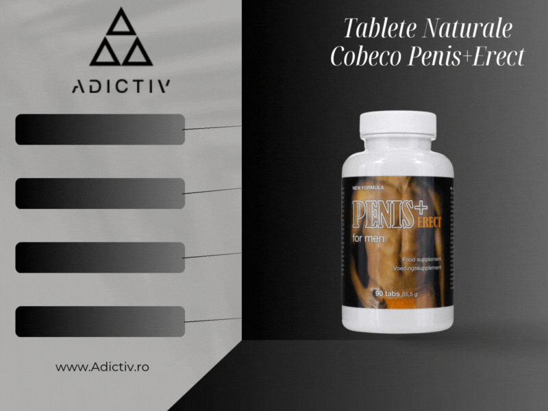 Tablete Naturale Cobeco Penis+Erect pentru Marirea Penisului si Stimularea Erectiei, 90 Capsule [3]
