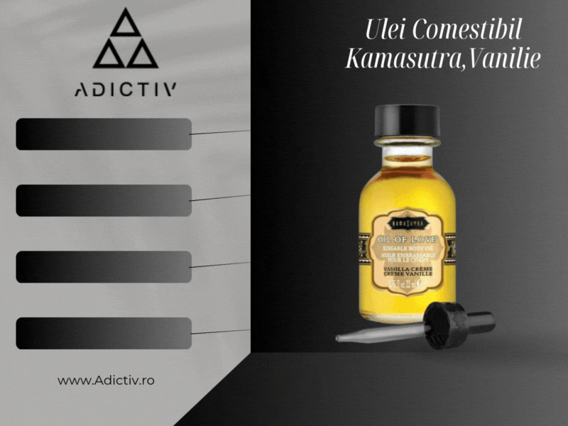 Ulei Comestibil Kamasutra Oil of Love Aroma Vanilie  pentru Preludiu 22 ml [2]