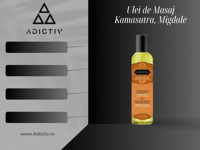 Ulei de Masaj Kamasutra cu Aroma de Migdale, 236 ml, pentru Relaxare si Placere [2]