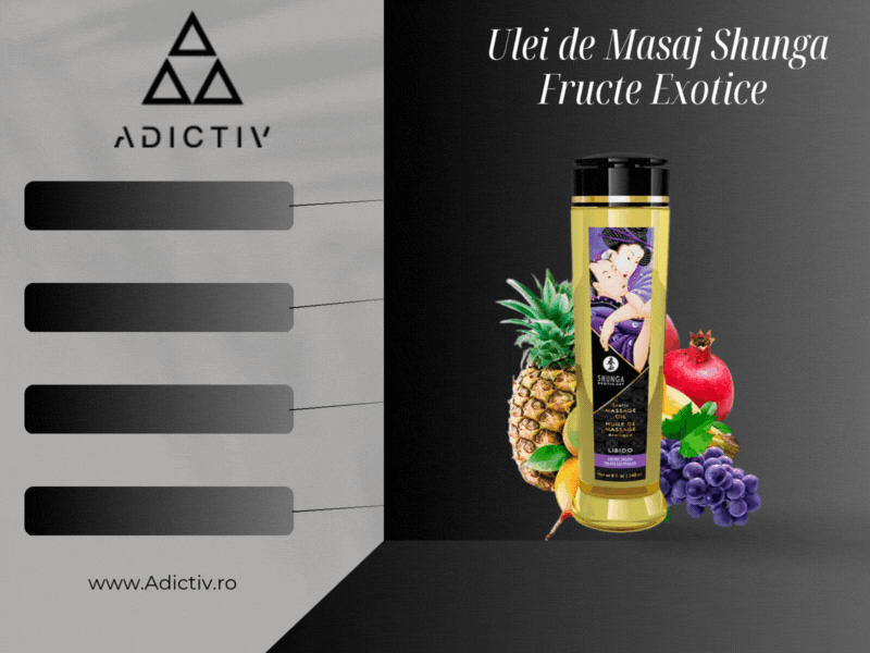 Ulei de Masaj Shunga Fructe Exotice 240 ml – Aroma Senzuala si Afrodiziaca pentru Momente Intime [2]