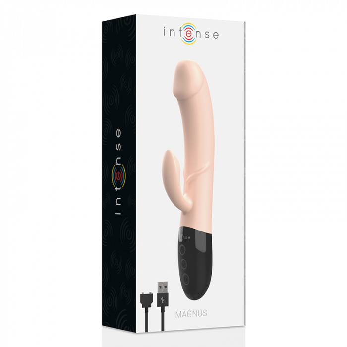 Vibrador Iepuras Intense Magnus cu 2 Motoare, 8 Moduri de Vibratie si Design Anatomic - 21 cm [7]