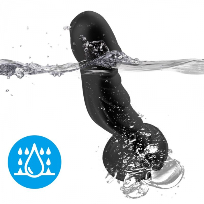 Vibrator Anal cu Telecomanda Armony, din Silicon Negru, 9 Moduri de Vibratie [4]