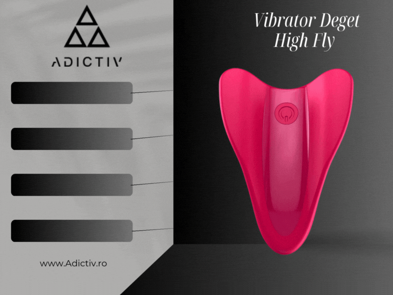 Vibrator Deget High Fly cu Design Unic si Motoare Puternice pentru Stimulare Erogene [2]