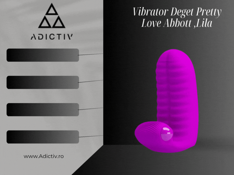 Vibrator Deget Pretty Love Abbott cu Vibratii Lila [2]