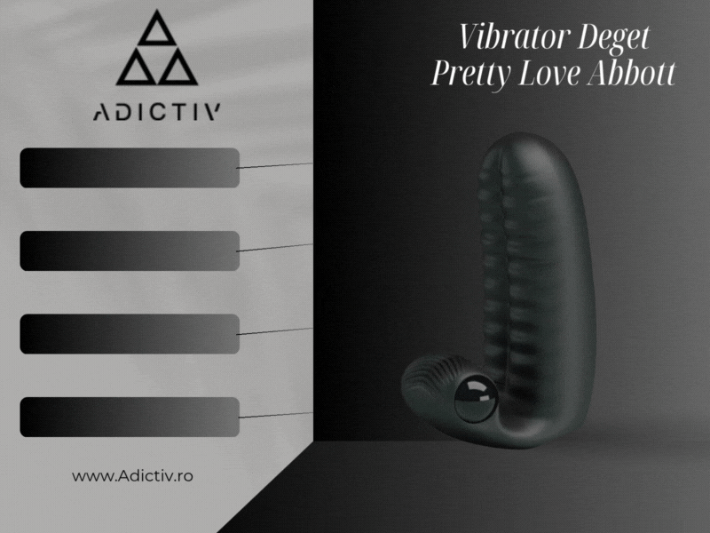 Vibrator Deget Pretty Love Abbott cu Vibratii Negru [2]