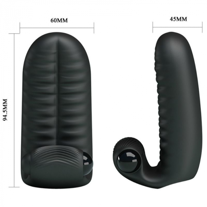 Vibrator Deget Pretty Love Abbott cu Vibratii Negru [8]