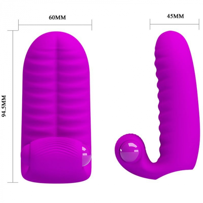 Vibrator Deget Pretty Love Abbott cu Vibratii Lila [6]