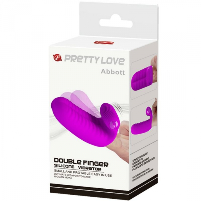 Vibrator Deget Pretty Love Abbott cu Vibratii Lila [7]