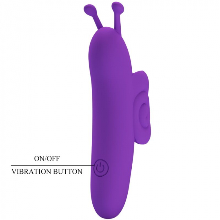 Vibrator Deget Pretty Love Snail, Mov, 10 Moduri de Vibratie, Material Silicon si ABS [7]