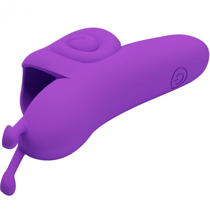 Vibrator Deget Pretty Love Snail, Mov, 10 Moduri de Vibratie, Material Silicon si ABS [4]