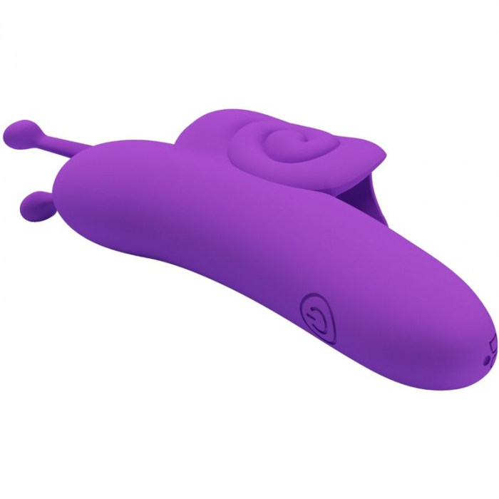 Vibrator Deget Pretty Love Snail, Mov, 10 Moduri de Vibratie, Material Silicon si ABS [5]