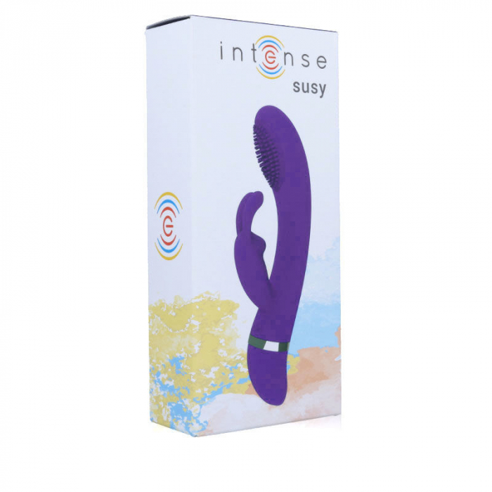 Vibrator Iepuras Intense Susy 7 Moduri Vibratii Silicon, Mov, 18.8 cm [7]