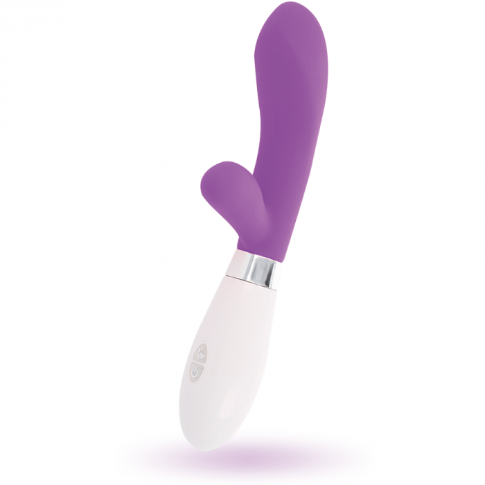 Vibrator Iepuras  Jackson din Silicon Mov, 10 Moduri de Vibratie, Dual Motor, 12 cm, Glossy [4]