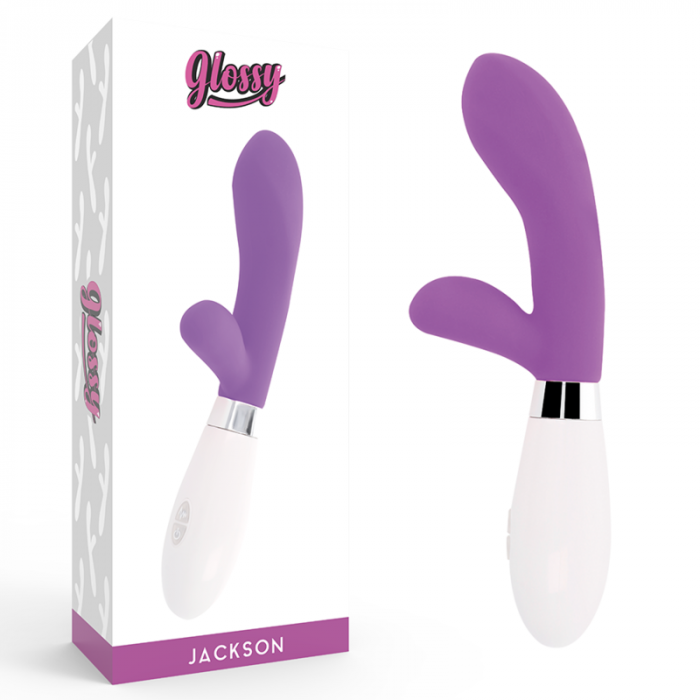 Vibrator Iepuras  Jackson din Silicon Mov, 10 Moduri de Vibratie, Dual Motor, 12 cm, Glossy [5]