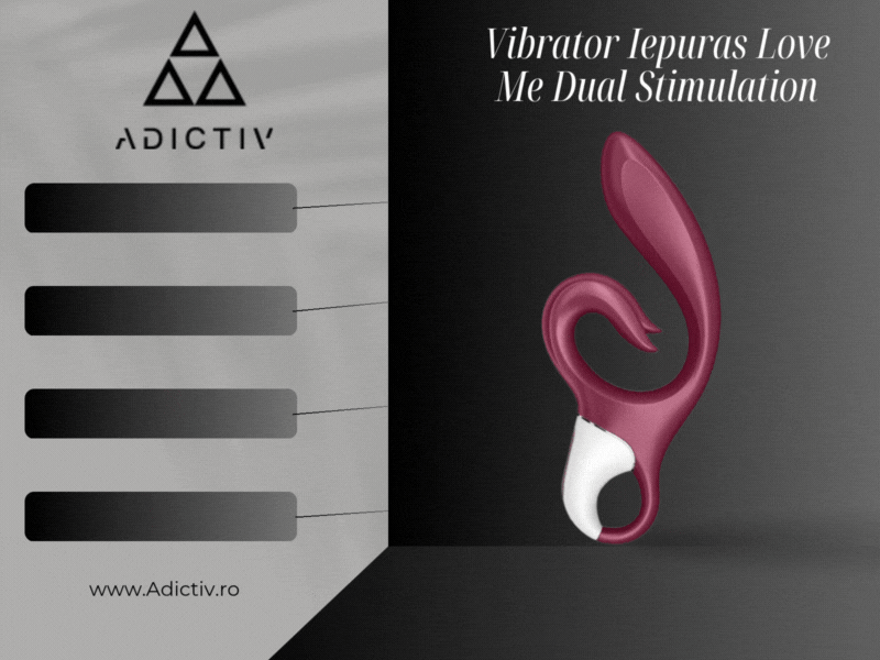 Vibrator Satisfyer Iepuras  Love Me Dual Stimulation pentru Punctul G si Clitoris, 12 Functii, Silicon Medicala [2]