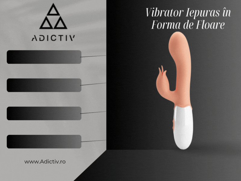 Vibrator Iepuras Pretty Love din TPR, Culoare Naturala, cu 2 Motoare si 30 de Functii de Vibratie, Stimulator în Forma de Floare [2]